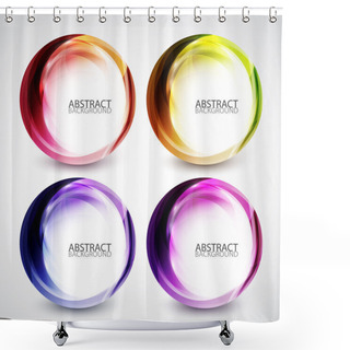 Personality  Swirl Shapes Shower Curtains