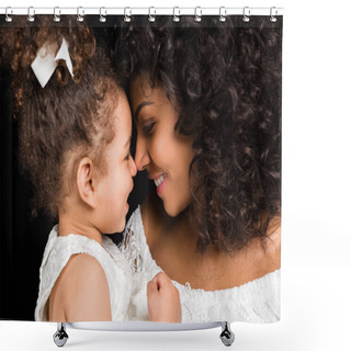 Personality  Mother And Daughter Looking At Each Other Shower Curtains