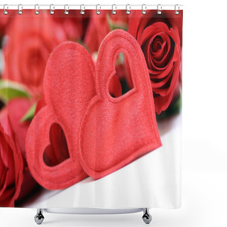 Personality  With All My Love Shower Curtains
