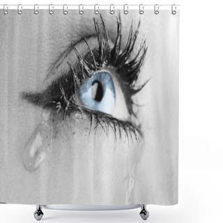 Personality  Eye Crying Shower Curtains