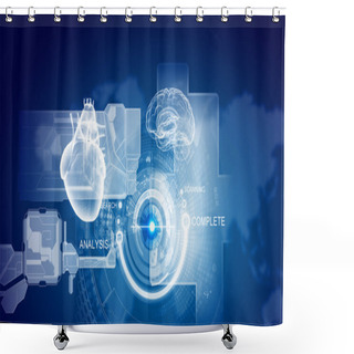 Personality  Media Background Shower Curtains
