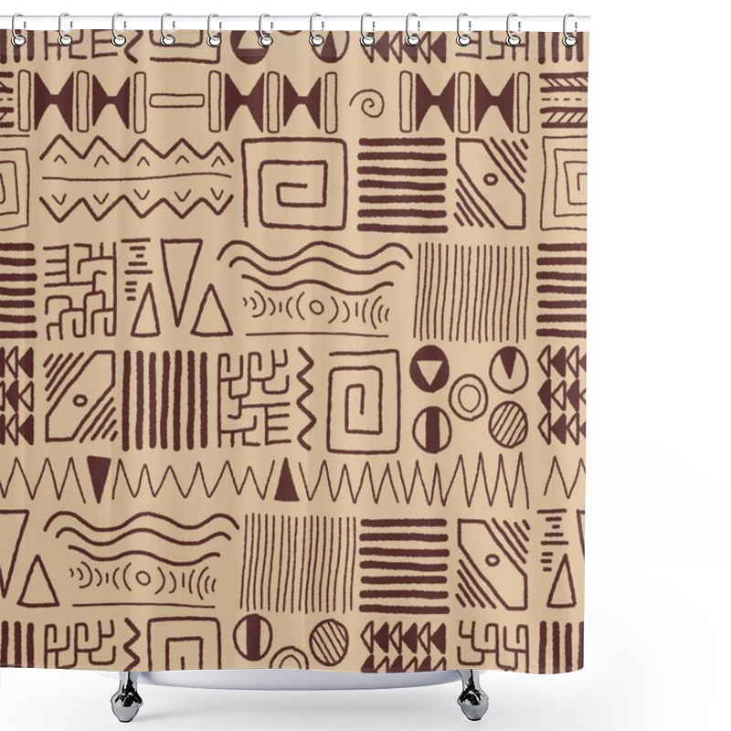 Personality  Africa Style - Vector Illustration Shower Curtains