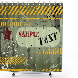 Personality  Army, Navy, Grunge Background Shower Curtains