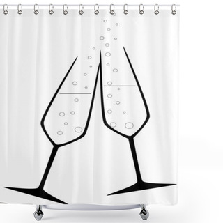 Personality  Celebration Drink Shower Curtains