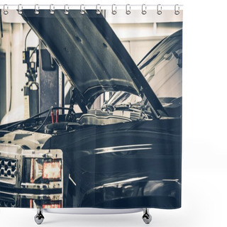Personality  Dead Car Battery Shower Curtains