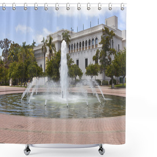Personality  Balboa Park History Museum San Diego CA. Shower Curtains