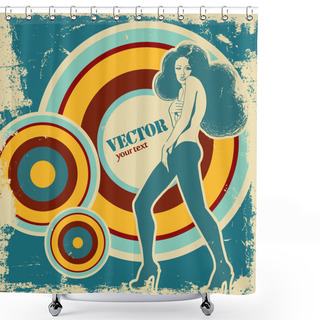 Personality  Retro Shower Curtains