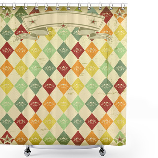 Personality  Ancient Background Shower Curtains