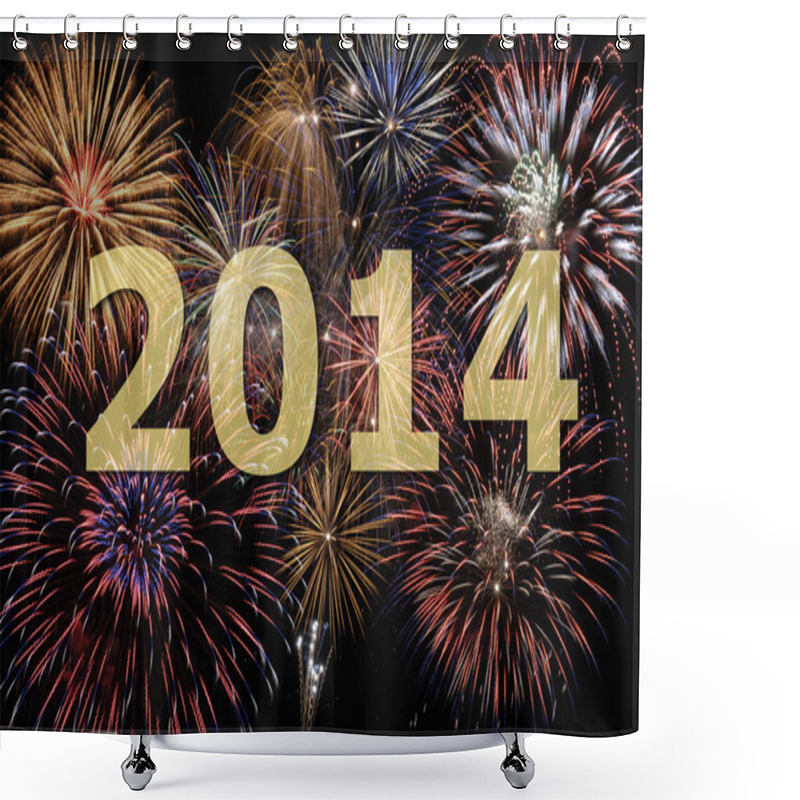 Personality  New Year 2014 Shower Curtains