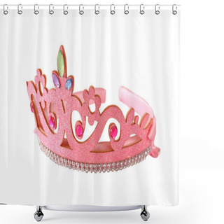 Personality  Pink Child Crown  Shower Curtains