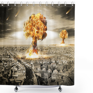 Personality  Nuclear War Shower Curtains