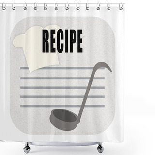 Personality  Recipe Cooking Shower Curtains