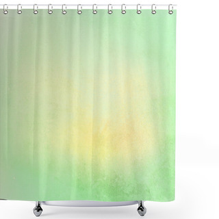 Personality  Pastel Green And Yellow Background Shower Curtains