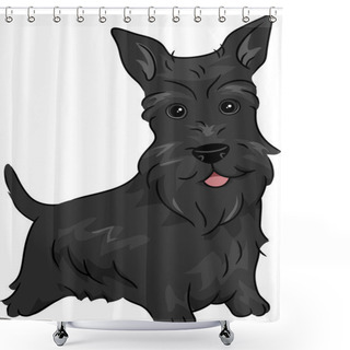 Personality  Scottish Terrier Shower Curtains