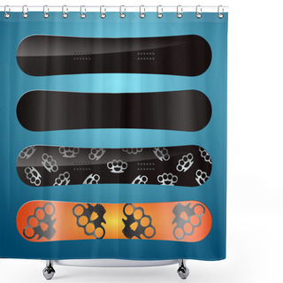 Personality  Vector Board Design,  Vector Illustration   Shower Curtains