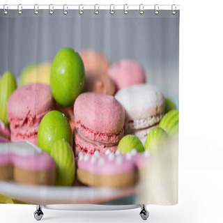 Personality  Delicious Sweets At Birthday Party Shower Curtains