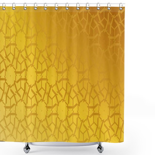 Personality  Curved Line. Triangular Style. Vector Illustration. Beautiful Bright Illustration. Vector. Smoth Golden Color Multicolored Colorful Gradient Background. Design For You Business. Shower Curtains