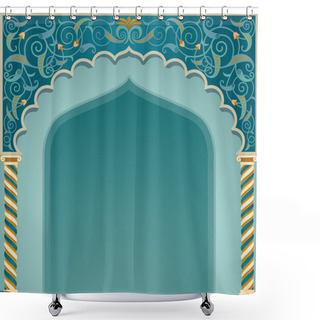 Personality  Islamic Arch Design Shower Curtains