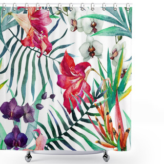 Personality  Tropical Pattern Shower Curtains