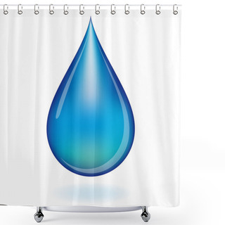 Personality  Water Drop. Shower Curtains