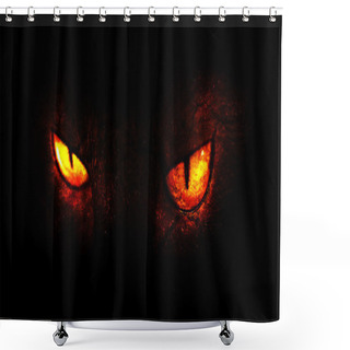Personality  Demon Eyes Shower Curtains