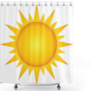 Personality  Summer Hot Sun Shower Curtains