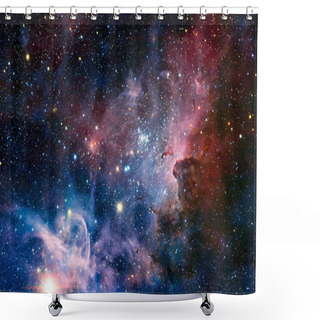 Personality  VLT Image Of The Carina Nebula In Infrared Light. Shower Curtains