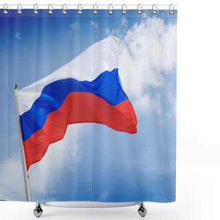 Personality  Russian Flag Shower Curtains