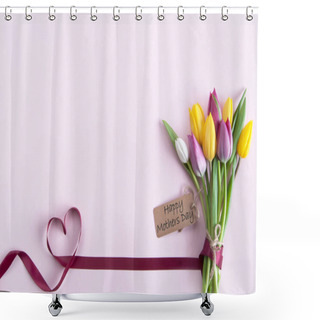 Personality  Mothers Day Flowers Shower Curtains
