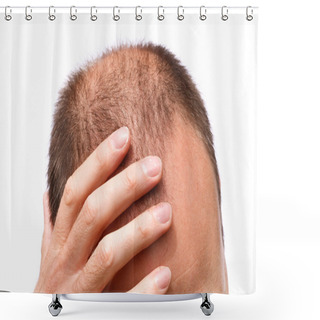 Personality  Stressed Man Shower Curtains