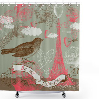 Personality  Be My Valentine Shower Curtains