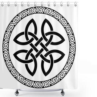 Personality  Ancient Round Celtic, Scandinavian Design. Celtic Knot, Mandala Shower Curtains
