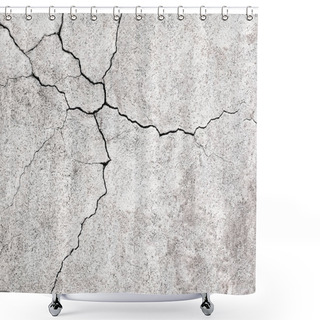 Personality  Texture Gray Wall Damaged, Cement Background Shower Curtains