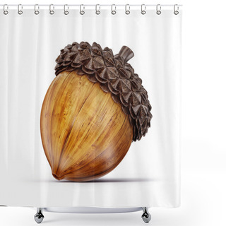 Personality  Acorn Shower Curtains