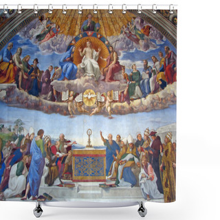 Personality  The Room Of The Segnatura In Vatican Museum Shower Curtains