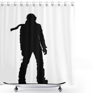 Personality  Winter Sports Designs Shower Curtains