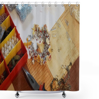 Personality  The Creation Of A Bracelet Shower Curtains