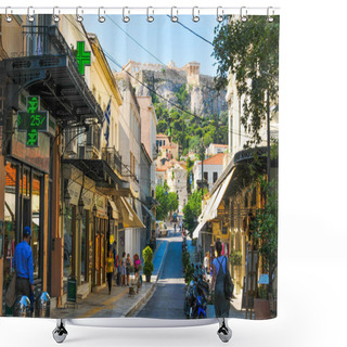 Personality  Athens City, Greece Shower Curtains