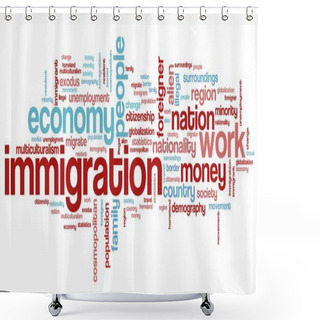 Personality  Immigration Shower Curtains