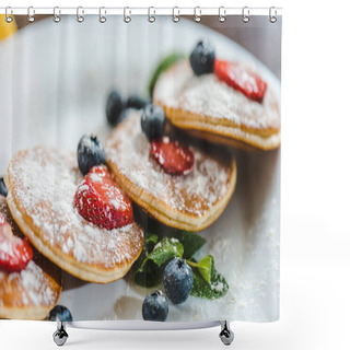 Personality  Pancakes Shower Curtains
