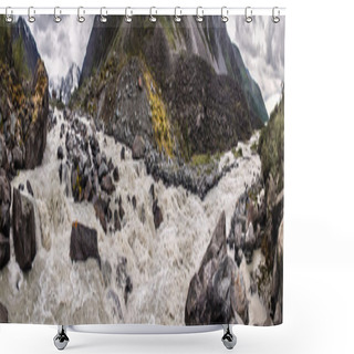 Personality  Mountain Stream Shower Curtains