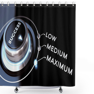 Personality  Success Concept Shower Curtains