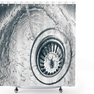 Personality  A Stainless Steel Kitchen Sink Drain Shower Curtains