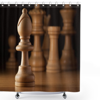Personality  Bishop Chess Shower Curtains