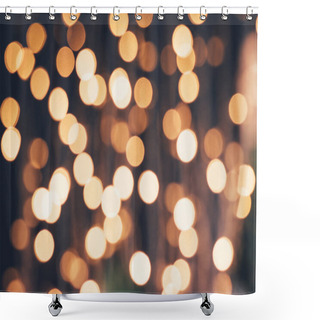 Personality  Christmas Festive Lights Shower Curtains