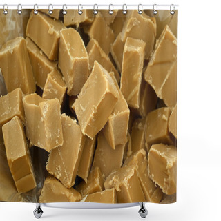 Personality  Caramel Fundge Candy Shower Curtains