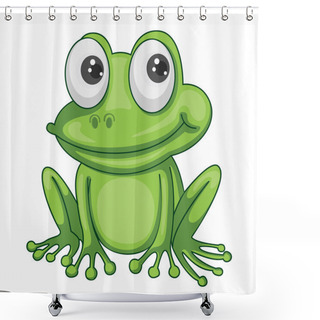 Personality  A Frog Shower Curtains