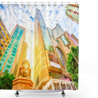 Personality  Times Square Hong Kong Shower Curtains