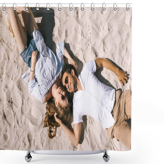 Personality  Sand Shower Curtains