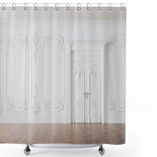 Personality  3d Render Of Beautiful Vintage Interior  Shower Curtains